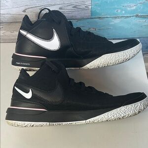 Lebron James Men's Black and White Athletic Shoes